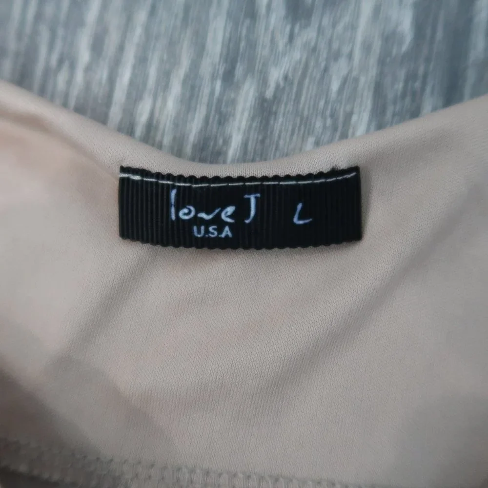 Love J Mini Dress Womens Crushed Velvet Champaign Sleeveless Spaghetti Straps L - Picture 11 of 15